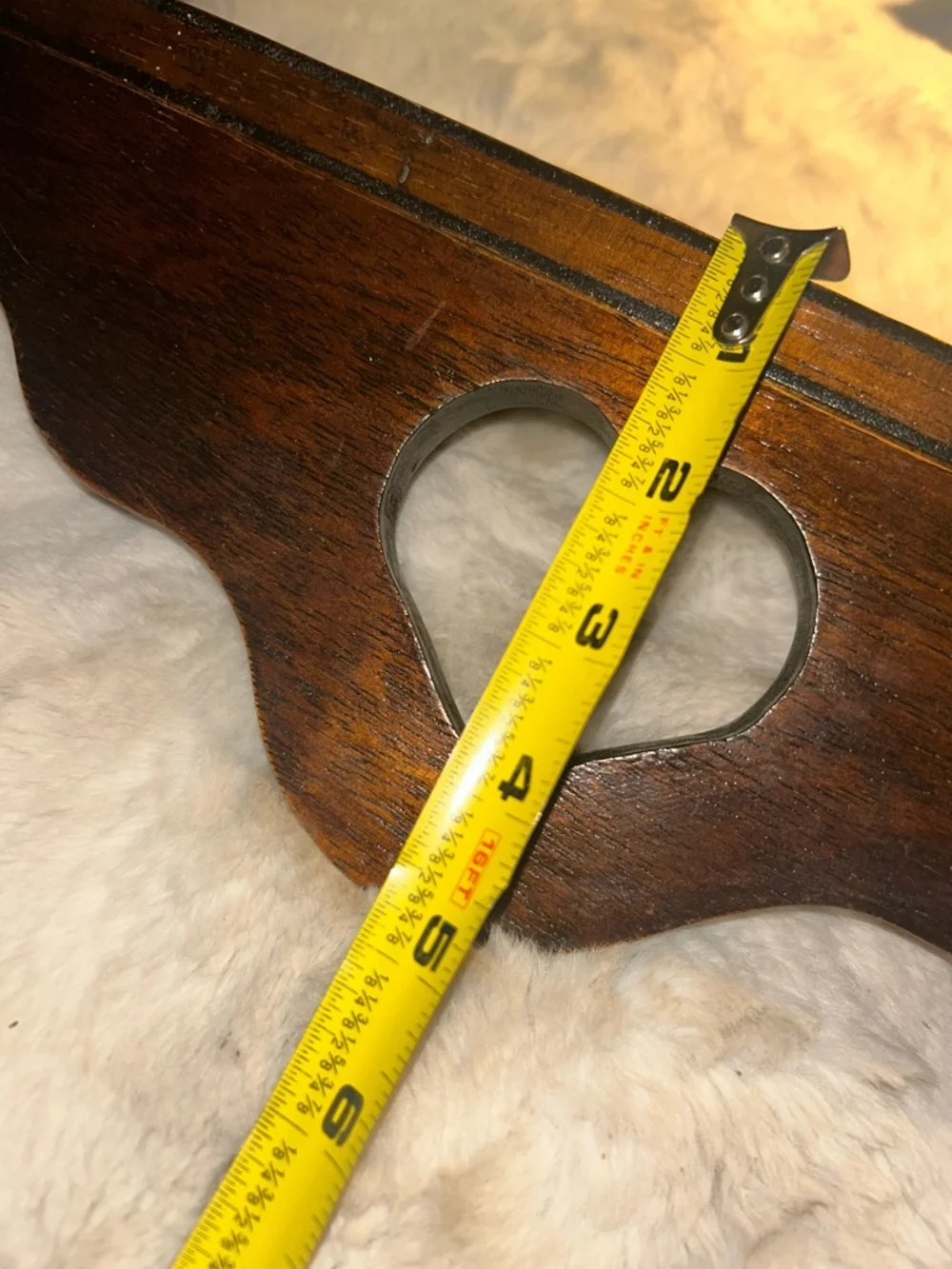 Vintage 16” Wood Wall Shelf Heart Cutout Rustic Country Farmhouse Cottagecore